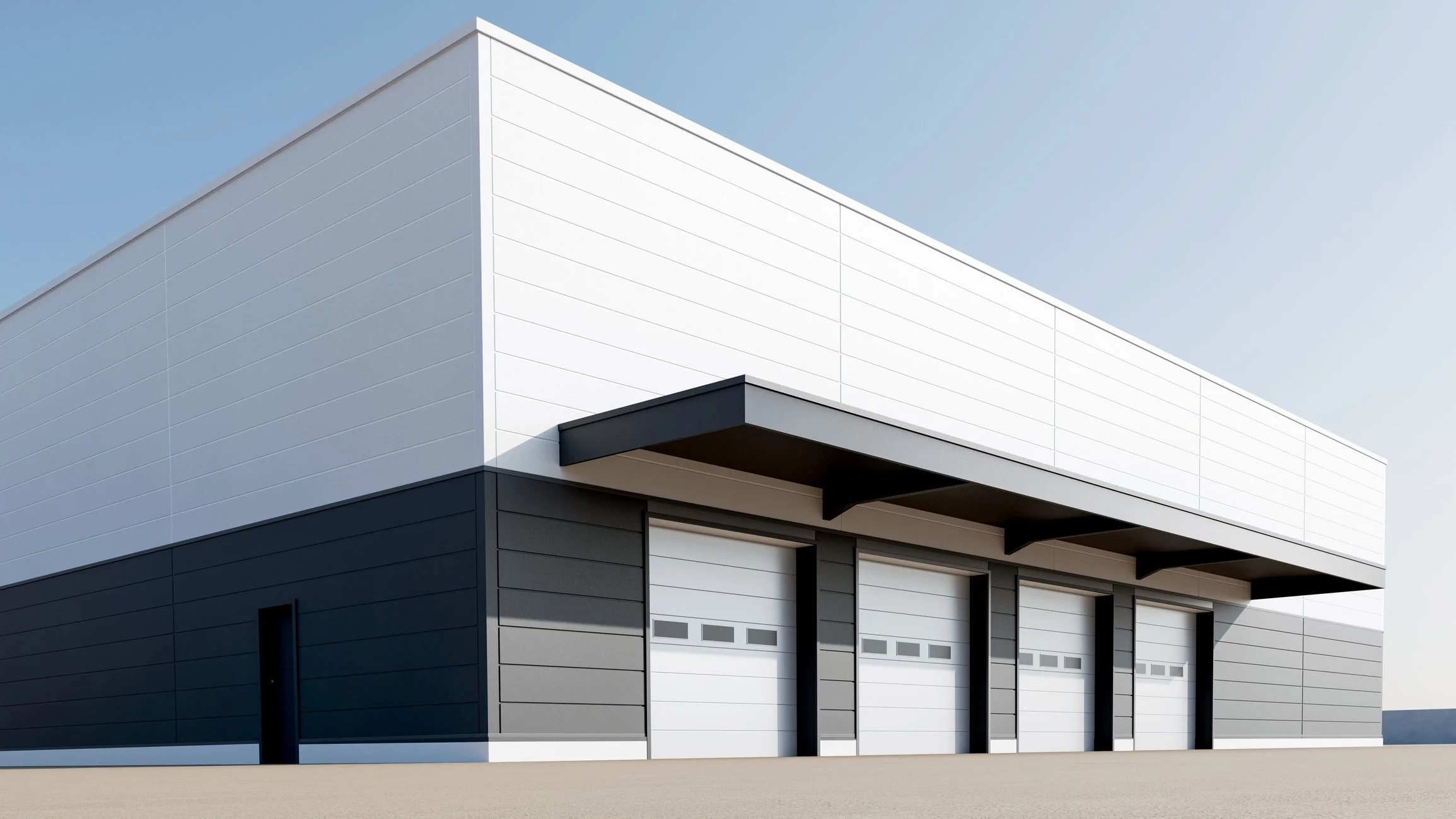 Moderne Produktionsstätte mit angeschlossener Logistikhalle und gewerblichen Betriebsflächen. Das Gebäude steht beispielhaft für energieeffiziente Sanierungen und Fördermaßnahmen im Bereich gewerblich genutzter Nichtwohngebäude.