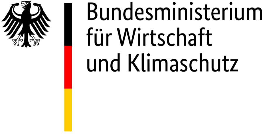 Zu sehen ist das Logo des Bundesministerium für Wirtschaft und Klimaschutz.