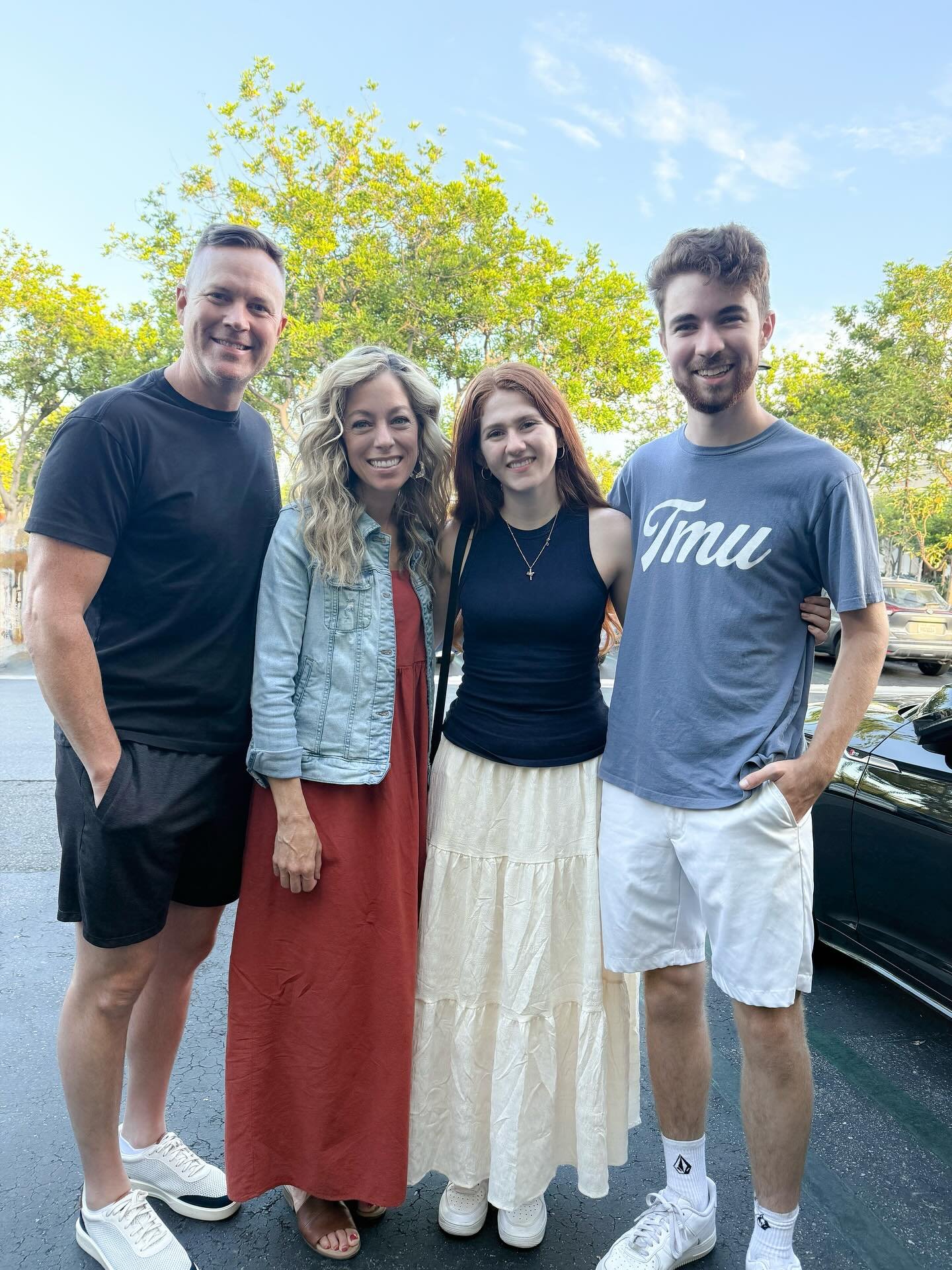 Special dinner with these two! 🤍 Praising our Lord for the joy of this sweet season!