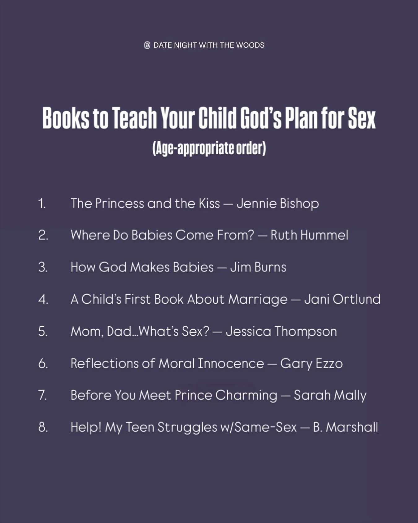 One of the questions we receive most often! We pray these resources encourage your children toward God&rsquo;s design 🤍