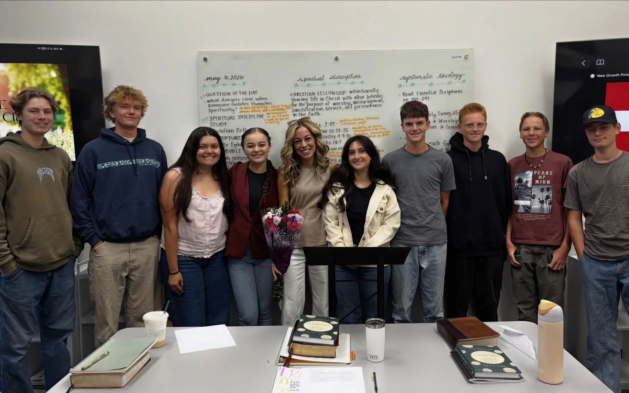 Every Wednesday, I&rsquo;ve looked forward to walking into this classroom &amp; hearing how the Lord has been working in each of your lives, opening His Word together, asking hard questions, learning, laughing, and watching Him shape each of your hea