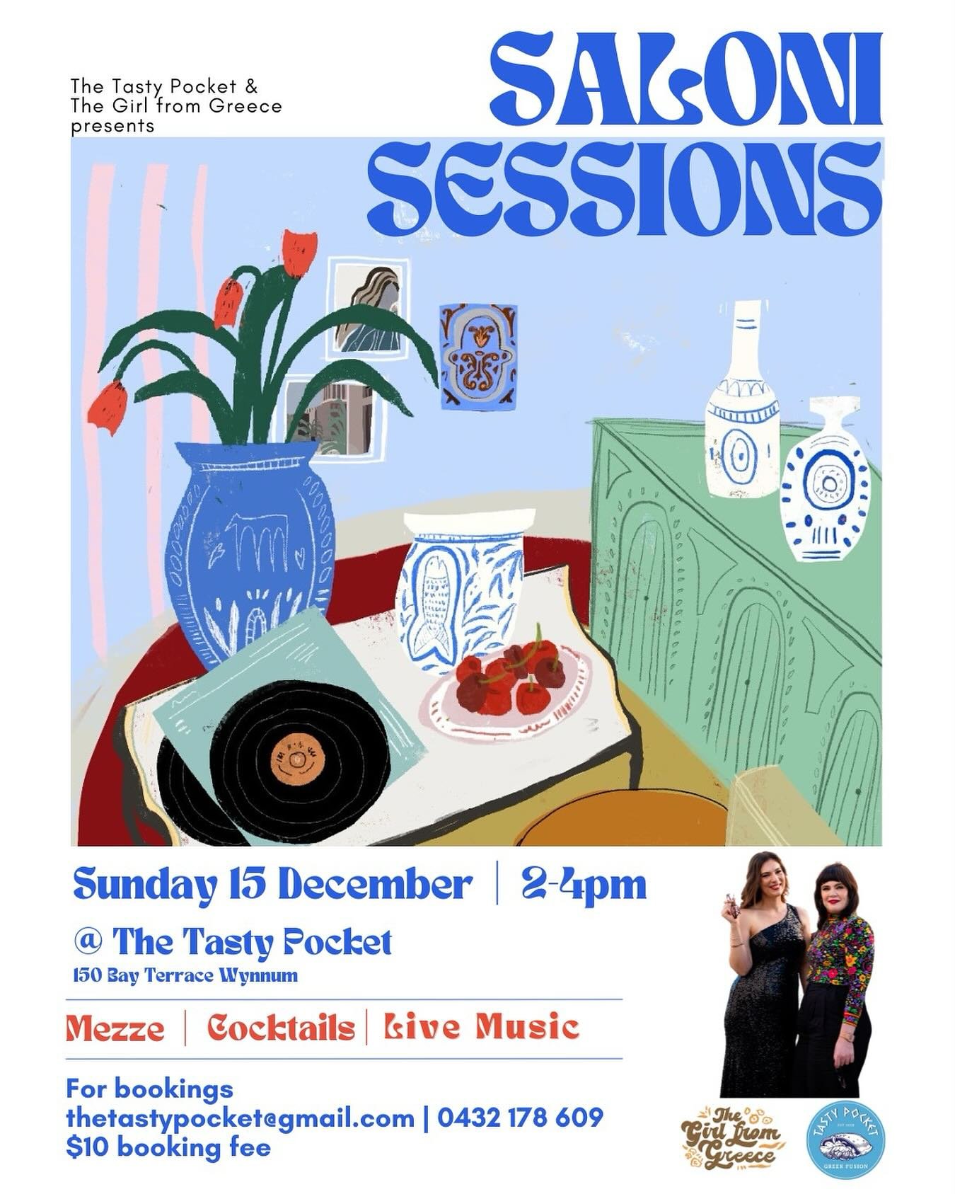 Join us to celebrate an extra special Saloni Session by the Sea at the Tasty Pocket in Wynnum! 🎶🌊

What a year it&rsquo;s been 🌟 
The Tasty Pocket awarded the Winner of Best Small Business Newcomer.
The Girl from Greece sold out 2 shows at QPAC. 
