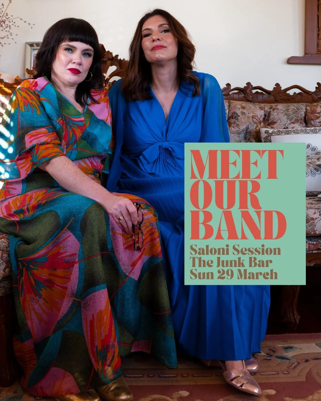 You know what? The Saloni Session on the 29 March wouldn't be the same without these three extraordinary musicians joining us on stage at The Junk Bar. By the way, if you want to come DM or comment 'SALONI' - we'll send you the deets. 

But also plea