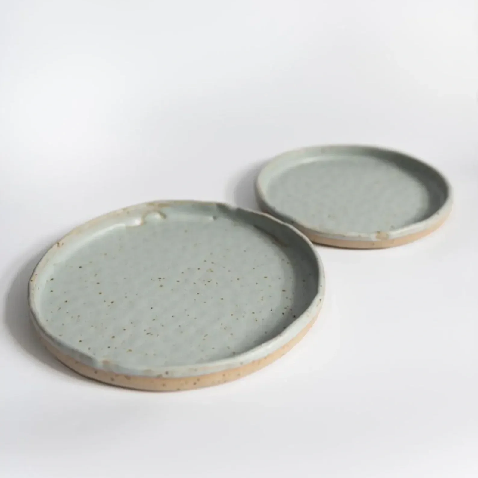 Baby Blue Speckled Plate