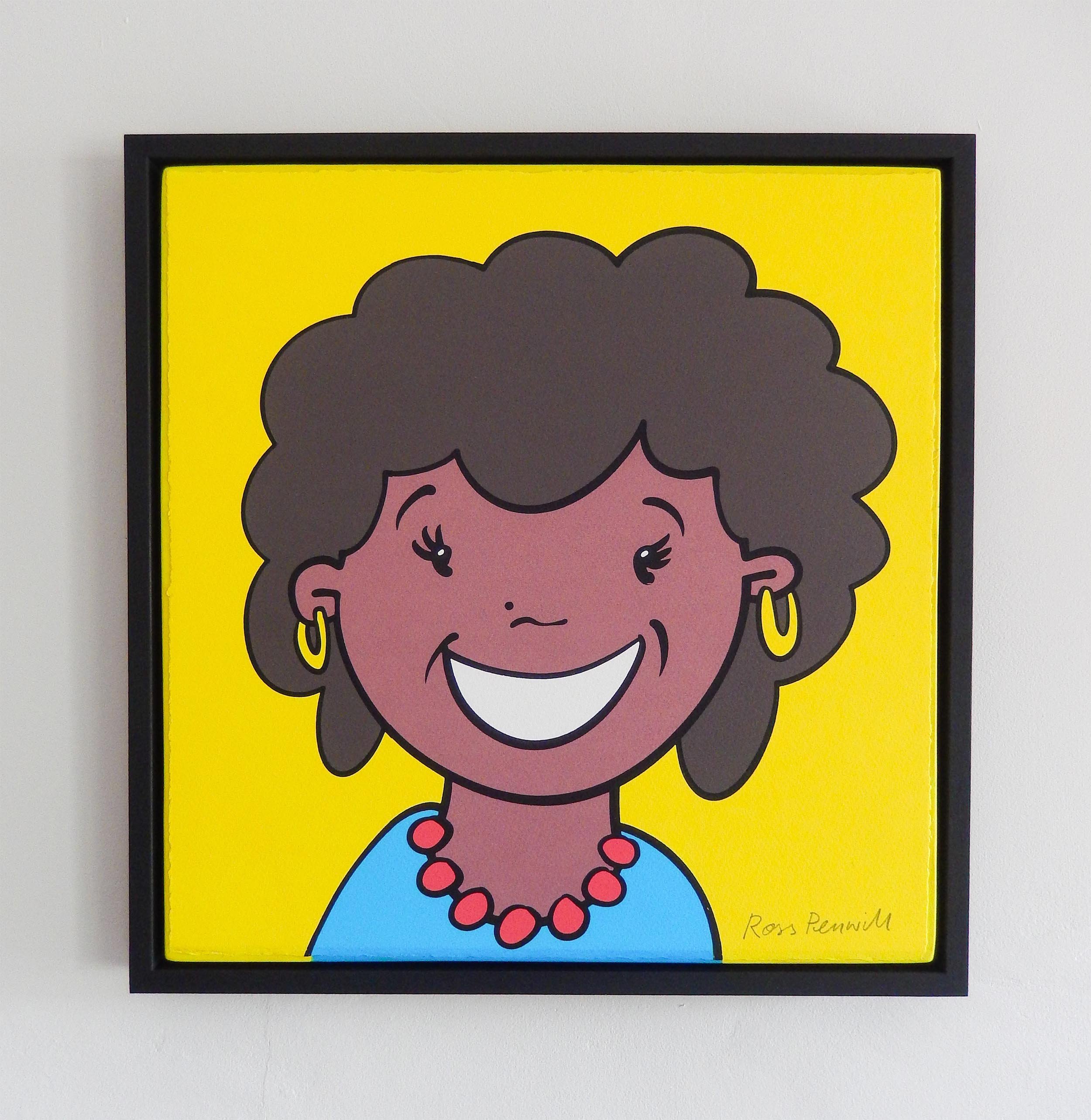 * Artist-framed *  Compassionately Happy