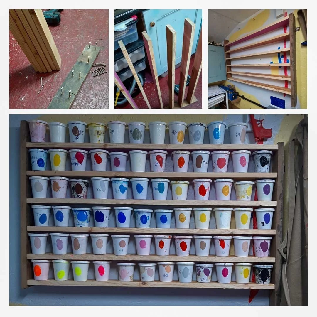 Storage and Organisation in a Tiny Print Studio | by UK Artist R T Penwill
