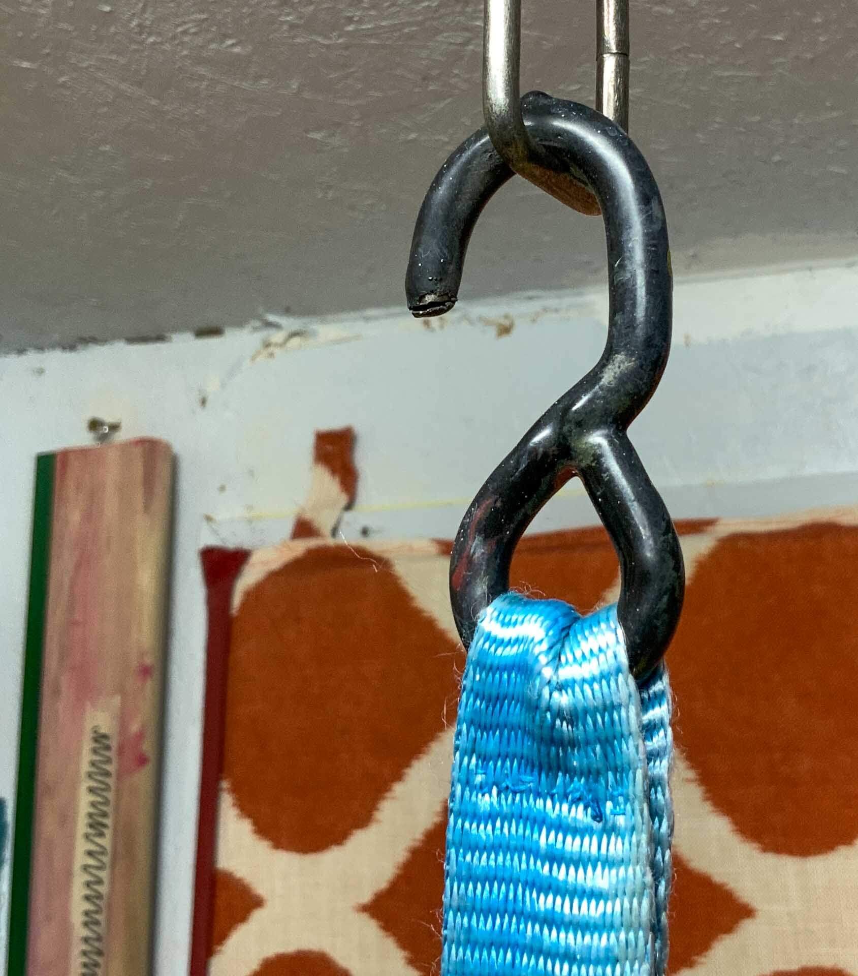 Ceiling Hook for Supporting Screen Frame