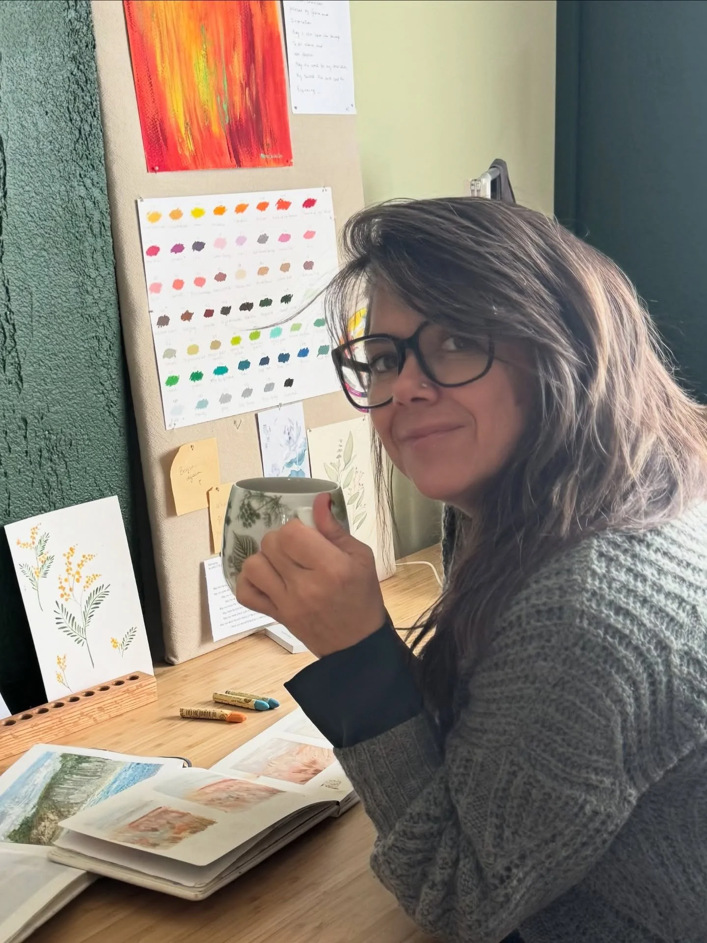 November, you were great! Please come back next year, I&rsquo;ll miss you 😉
(Last pic 🤪)

1. I wrote my first studio blog, named it Tea In The Atelier 🫖
2. An actual view of my desk, hence the name 😁
3. I&rsquo;m back at writing with joy, thanks 