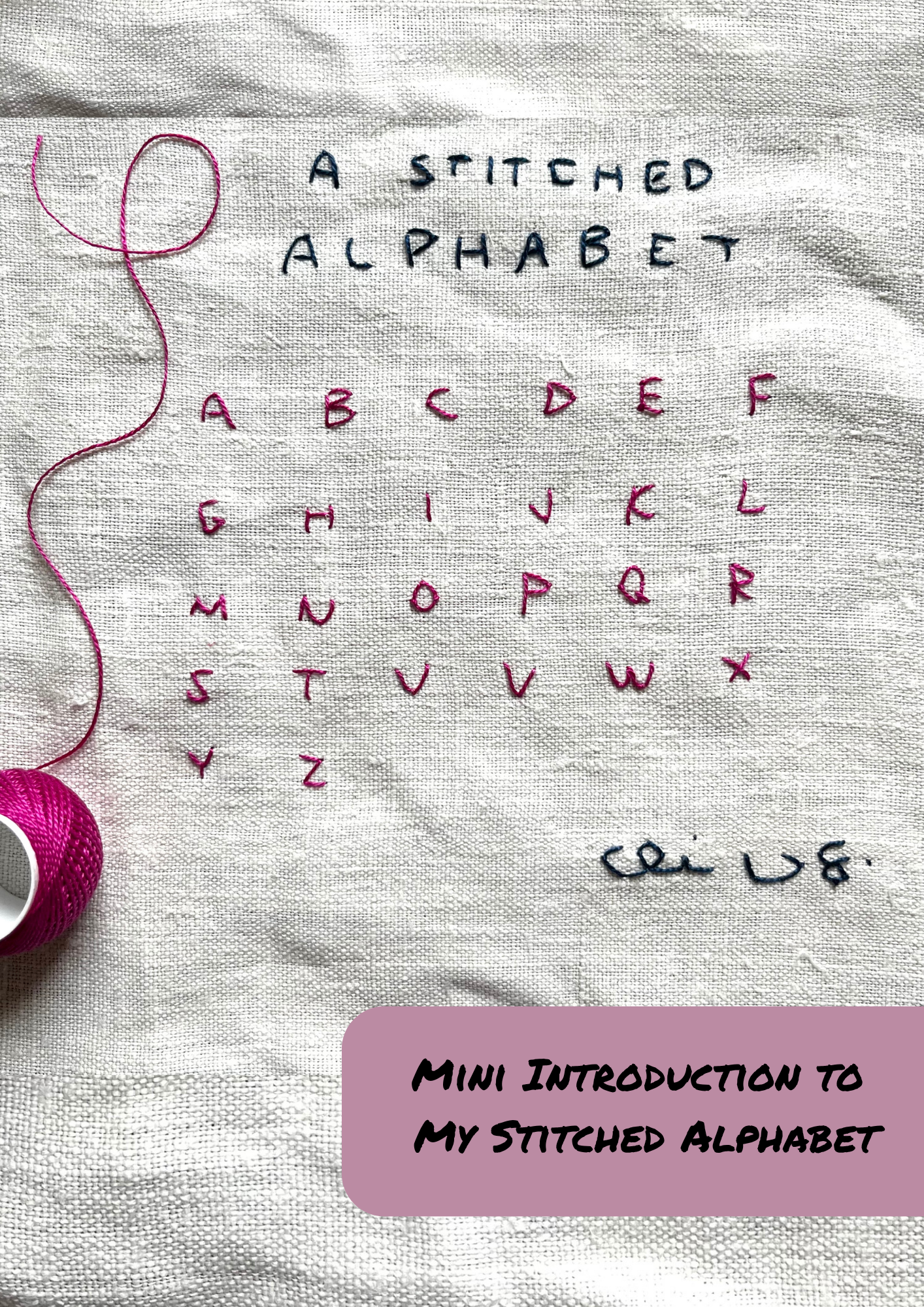 A Stitched Alphabet- PDF