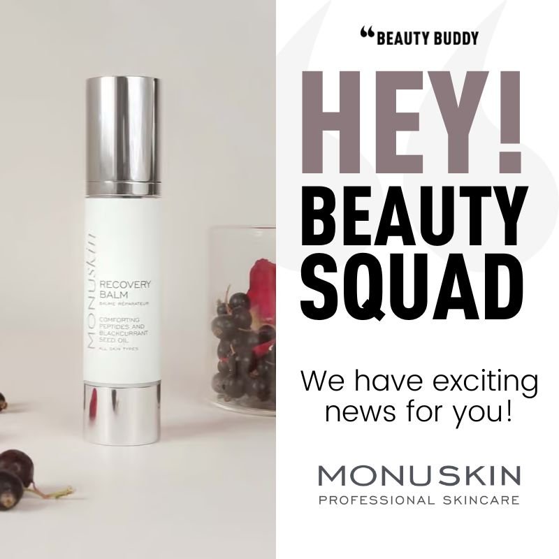 ✨ Get ready to experience something extraordinary! 🚀 
@monuskincare is ready an incredible campaign featuring their fabulous Recovery Balm! 🌈 This soothing balm is a must-try for sensitized or stressed skin seeking comfort. It's a treat for your sk