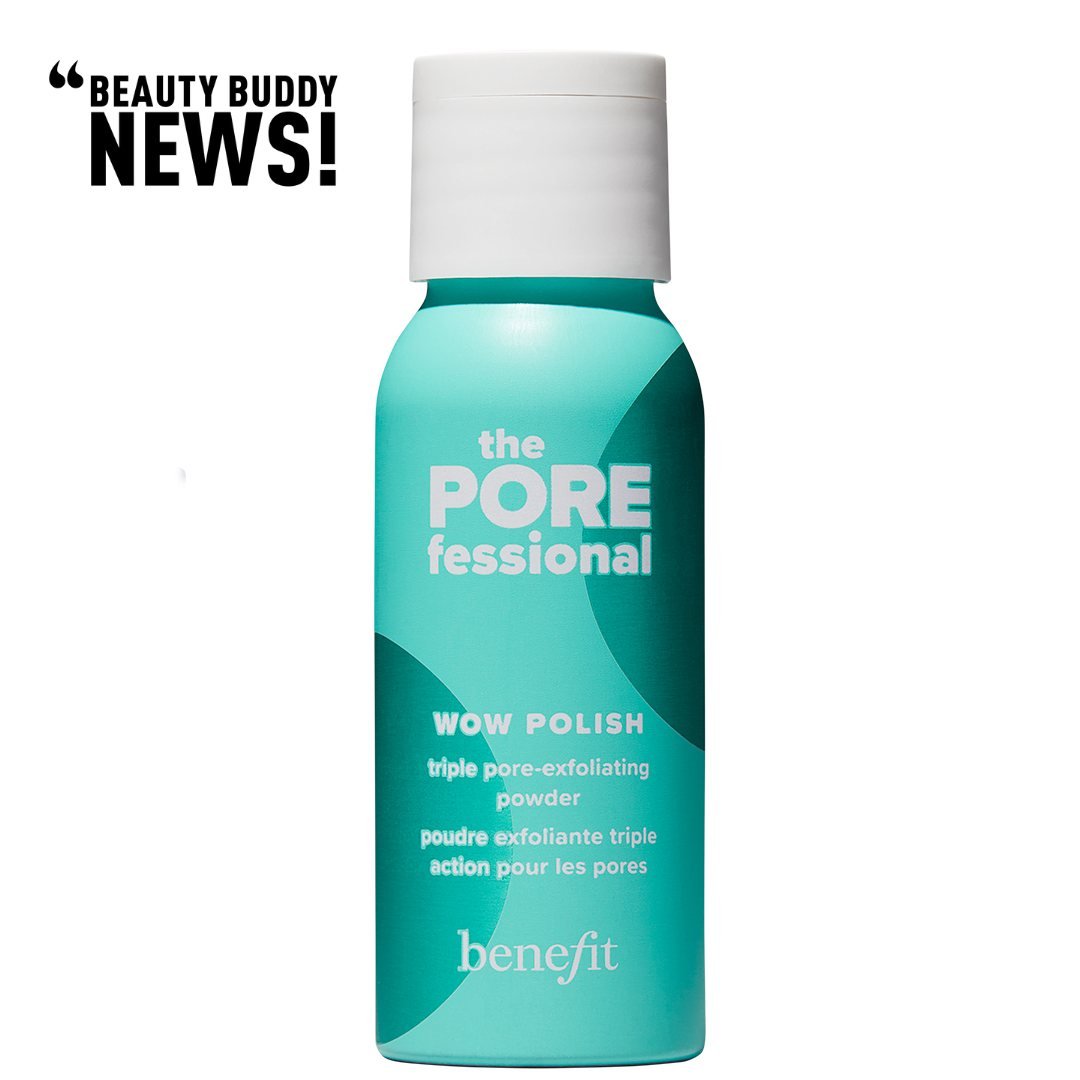 Check out the latest from @benefitcosmetics! Don't overlook your pores&mdash;especially with concerns like fine lines and pigmentation. Their new Wow Polish, part of the 'pore care' lineup, is a game-changer. No more harsh scrubs! 
#BeautyBuddyapp #B
