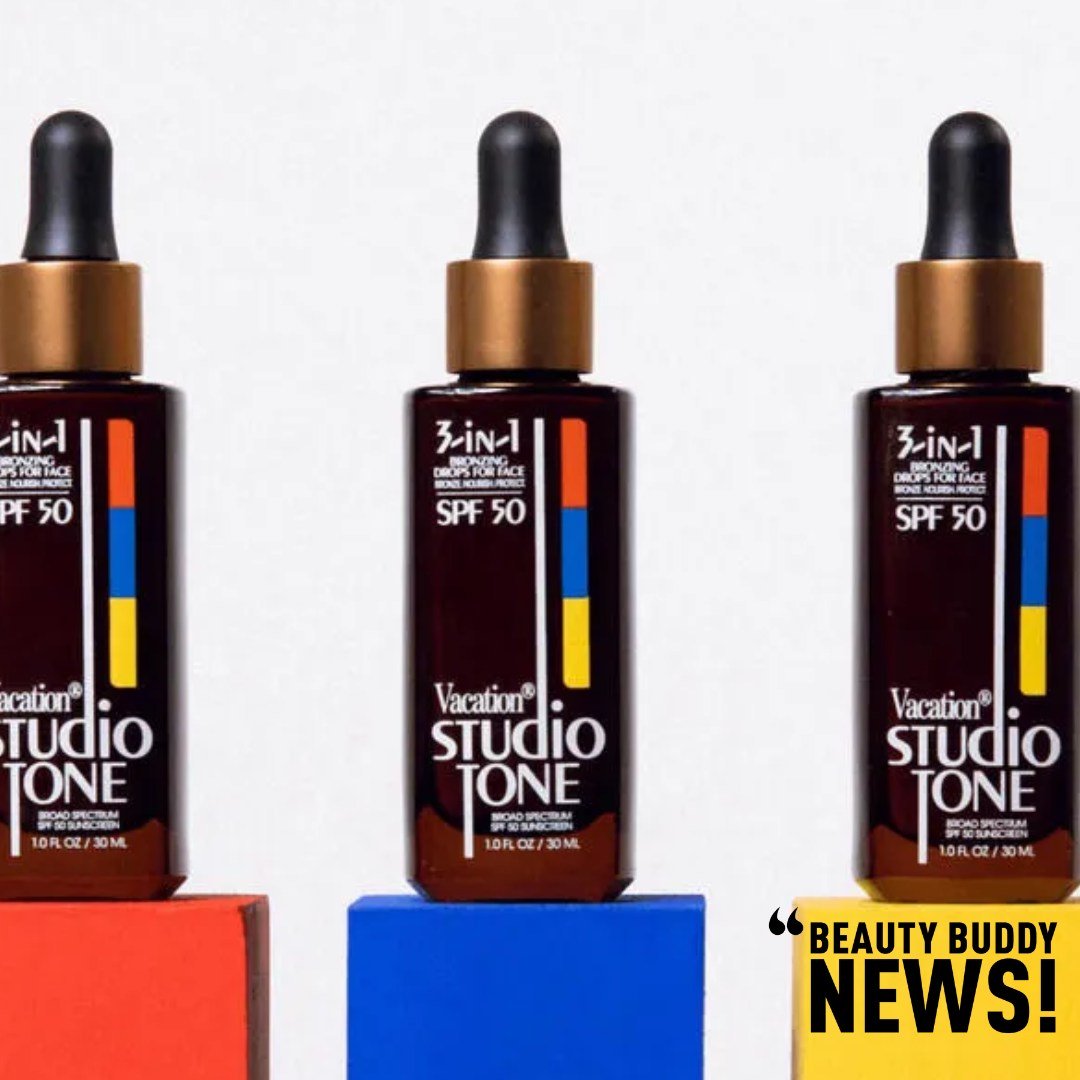 @vacationinc Studio Tone SPF 50 bronzing drops offer more than sun protection, providing a studio-quality bronzed glow with natural pigments and skin-nourishing ingredients like niacinamide, hyaluronic acid, and collagen peptide. Wear alone or under 
