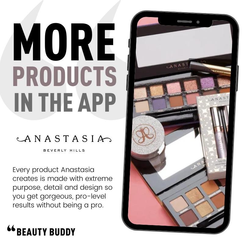 ✨Exciting news 🌟We&rsquo;ve added more than 200 new products from @anastasiabeverlyhills for you to review in the Beauty Buddy App!🎉 Got a go-to ABH fave? Share the love and your thoughts on it using the Beauty Buddy App! 📲💖 Join the #BeautyBuddy