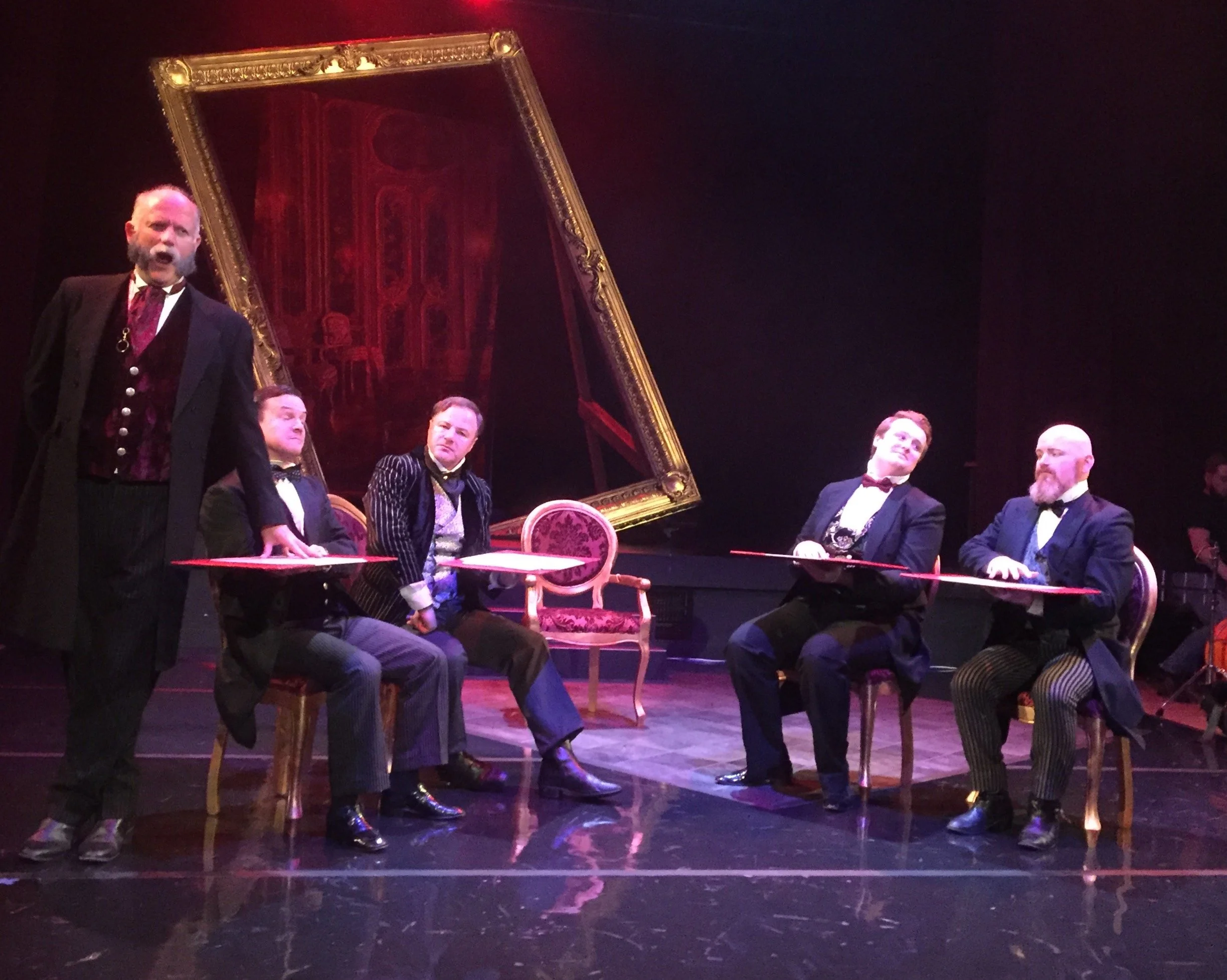 © Ollie Dagois - Charles Johnston as The Prime Minister, with cabinet