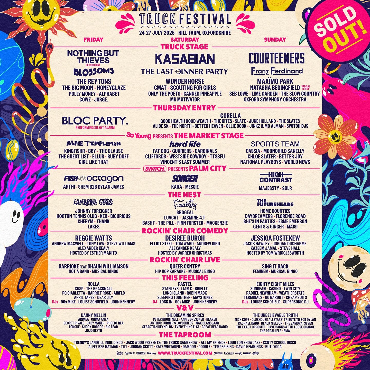 The Truck line up splits are here! We’re playing on Friday on the V+V stage it’s going to be a big weekend! See you in July 💃💃💃
Press photo by @peoplebyiona ♥️❤️♥️