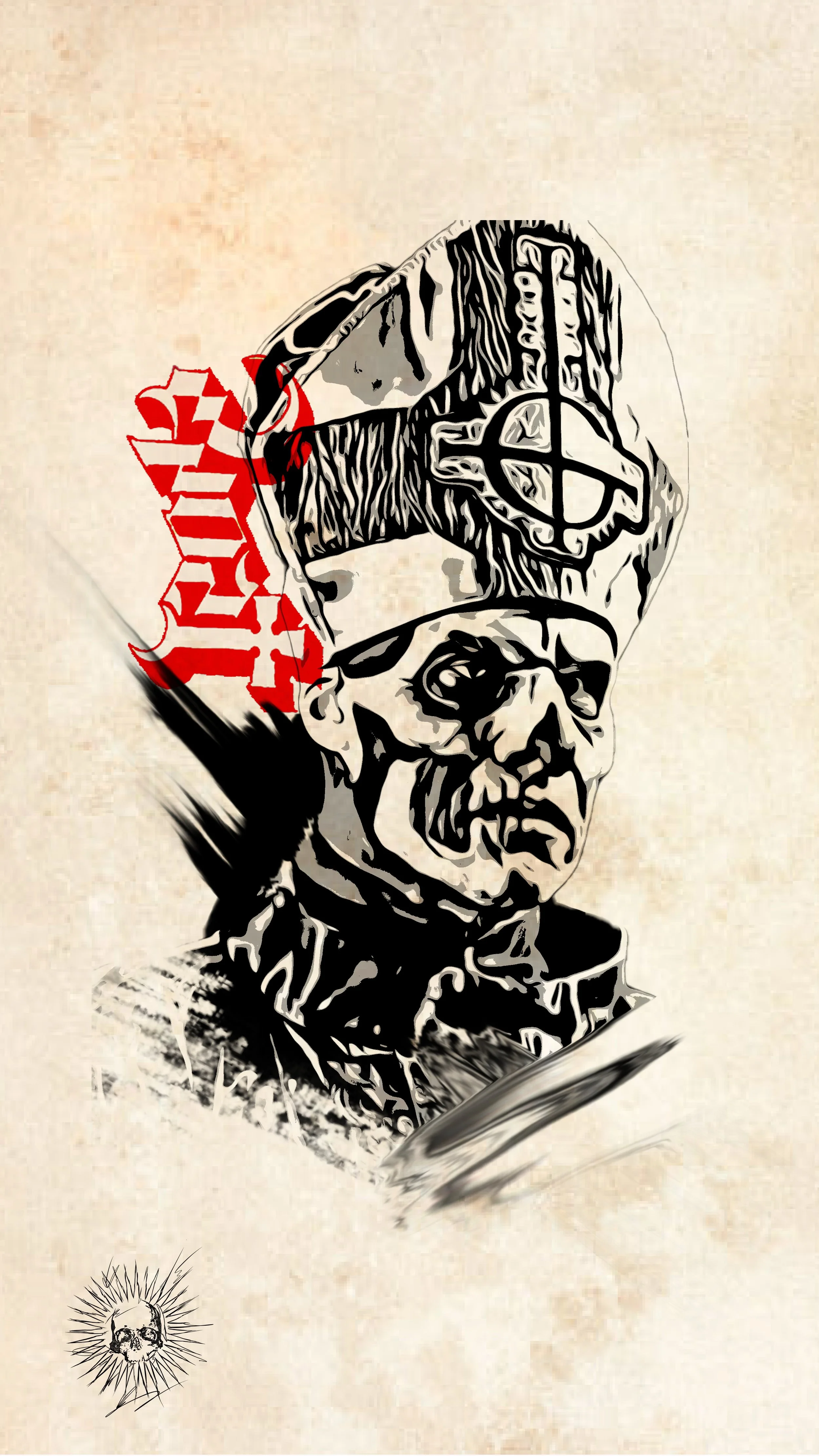 Papa Emeritus II digital art print