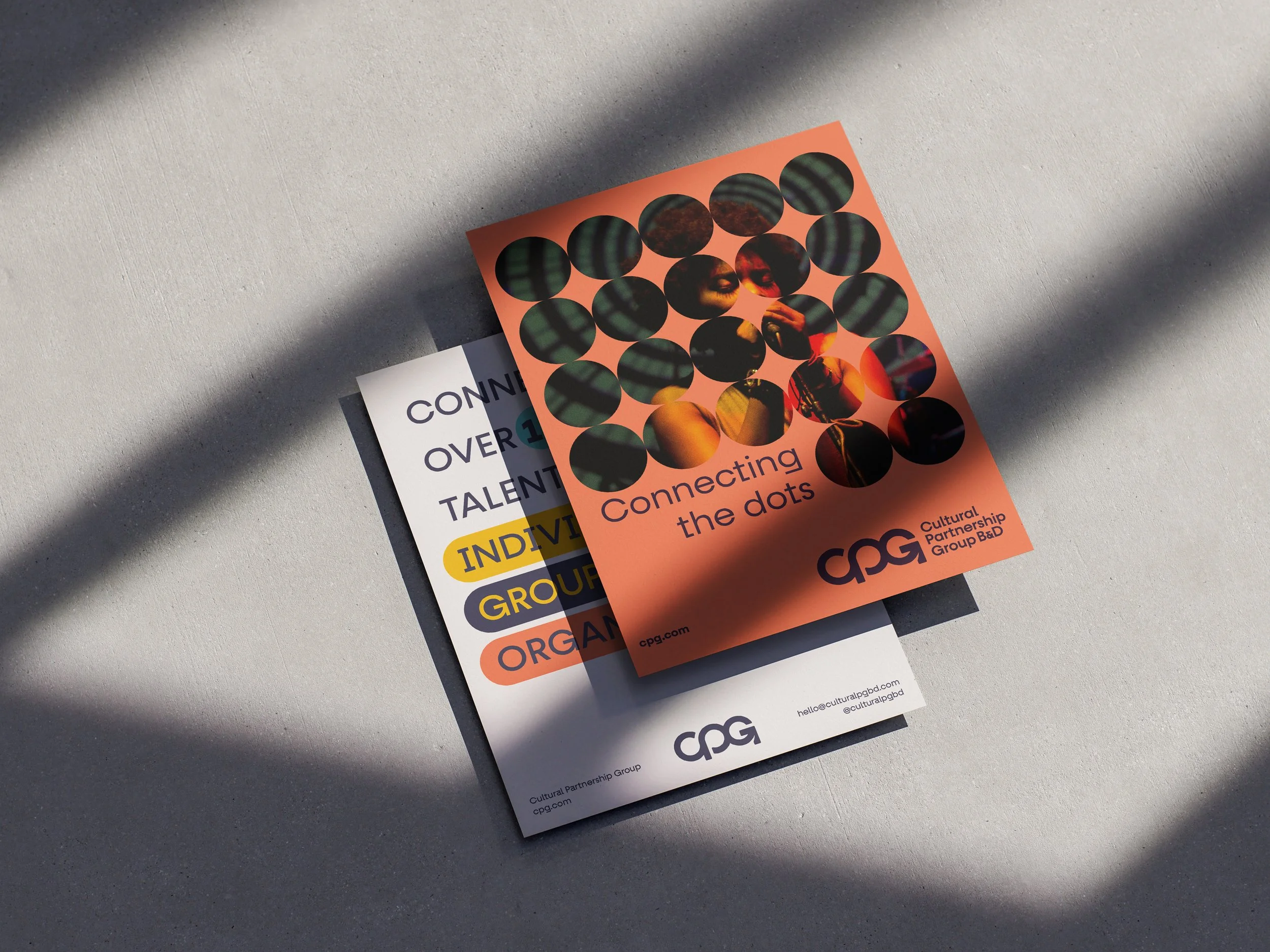 CPG flyer example showing two different flyer designs for a marketing campaign