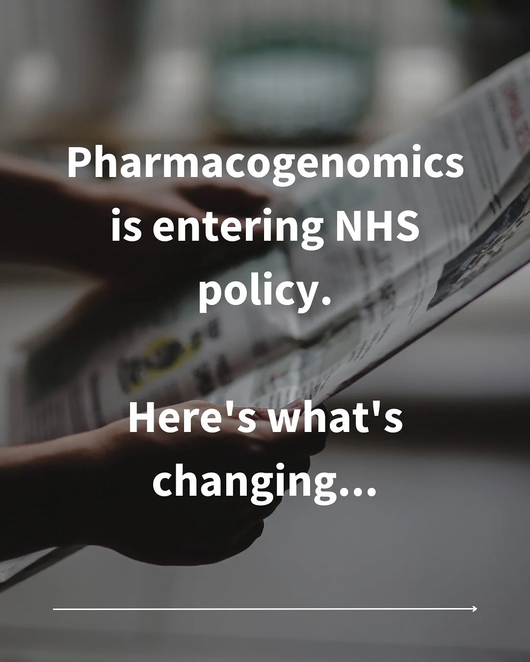 Pharmacogenomic (PGx) testing is moving into routine NHS use.

With clear governance now in place, there&rsquo;s growing recognition that genetics matter when it comes to how people respond to medication - including side effects.

This is exactly the