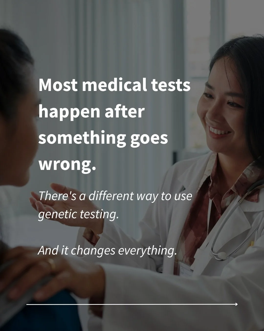 Most people only think about genetic testing when something has already gone wrong.

But there&rsquo;s a more powerful way to use it - pre-emptively. Test once, have your genetic profile on file, and every prescribing decision from that point is info