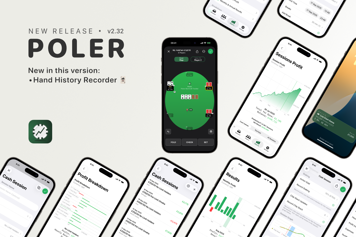 Poler v2.32 – Hand History Recording