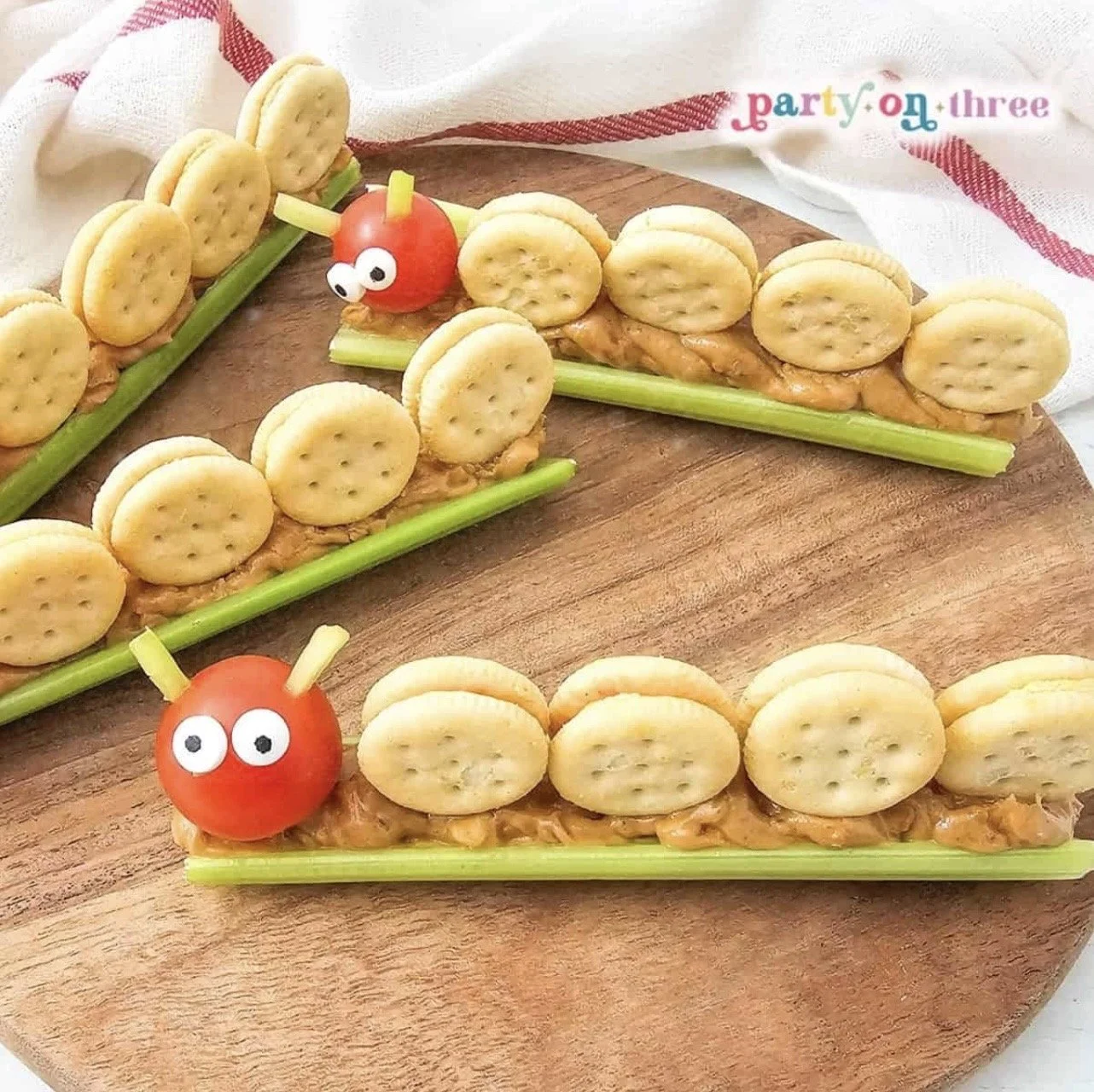 Easy Catepillar Celery Snack