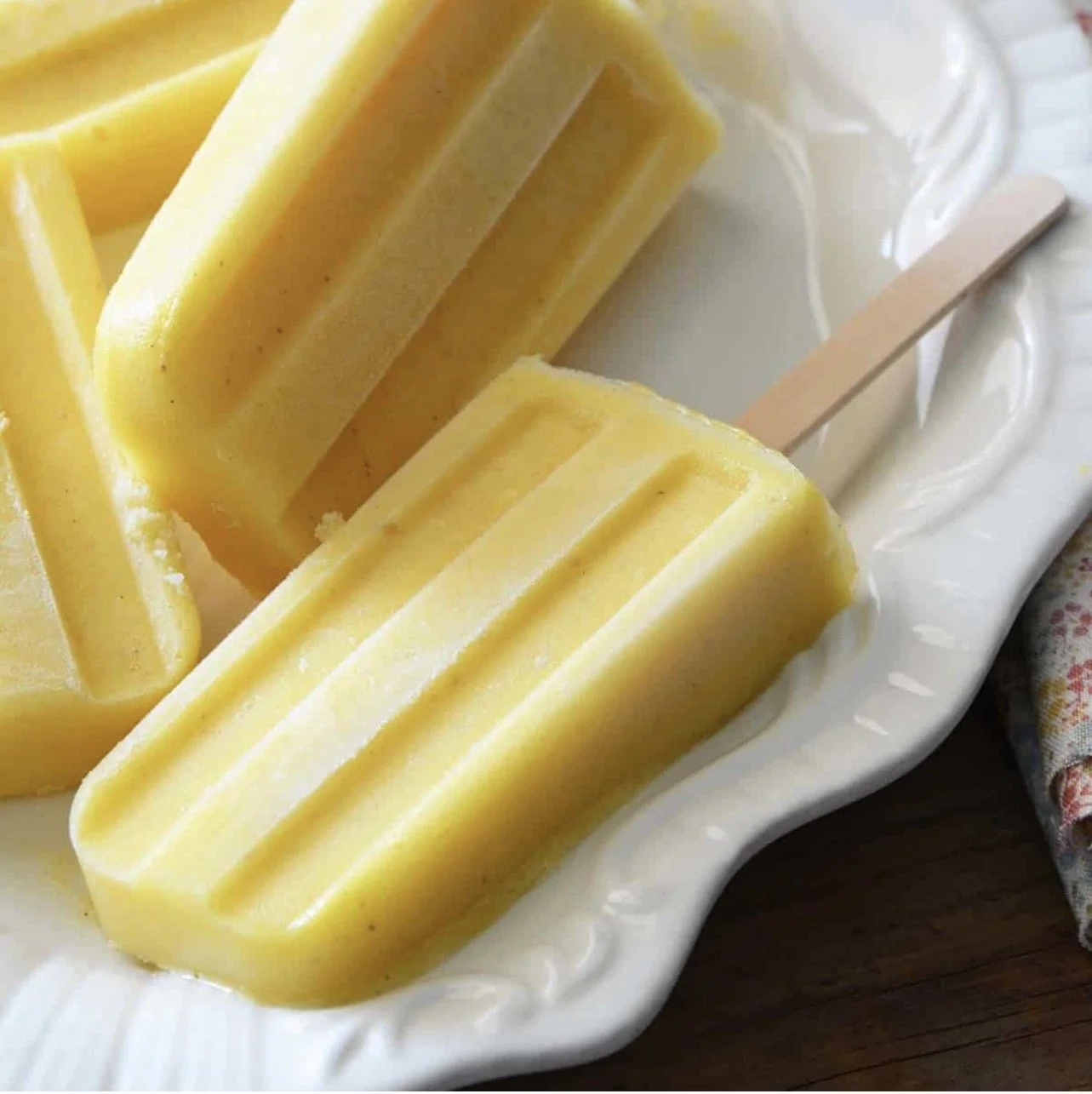 Vanilla Pineapple Popsicles
