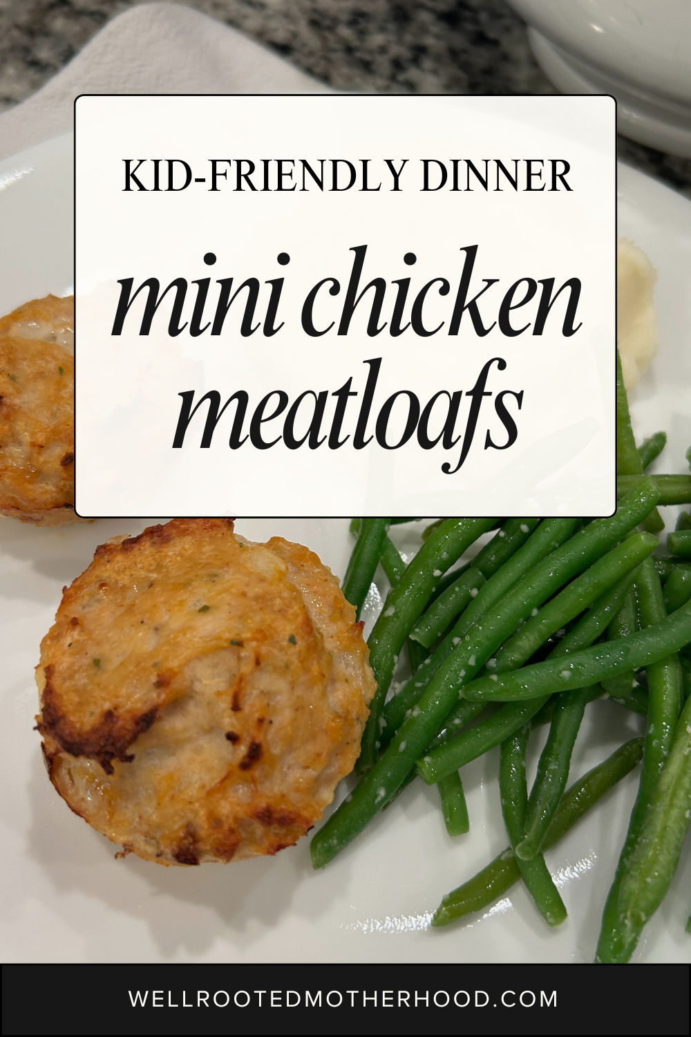 Mini Chicken Meatloaf Recipe made in a muffin tin