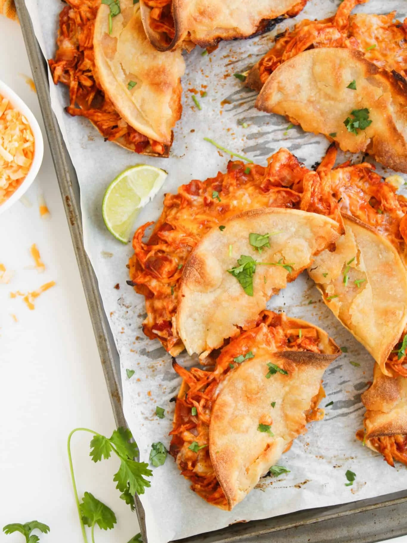 Crispy Baked Chicken Tacos