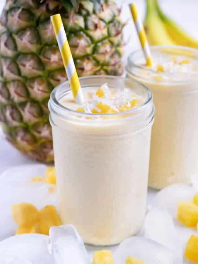 Pineapple coconut smoothie