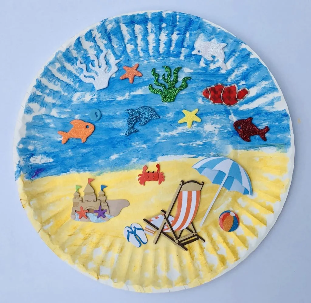 Paper Plate beach craft