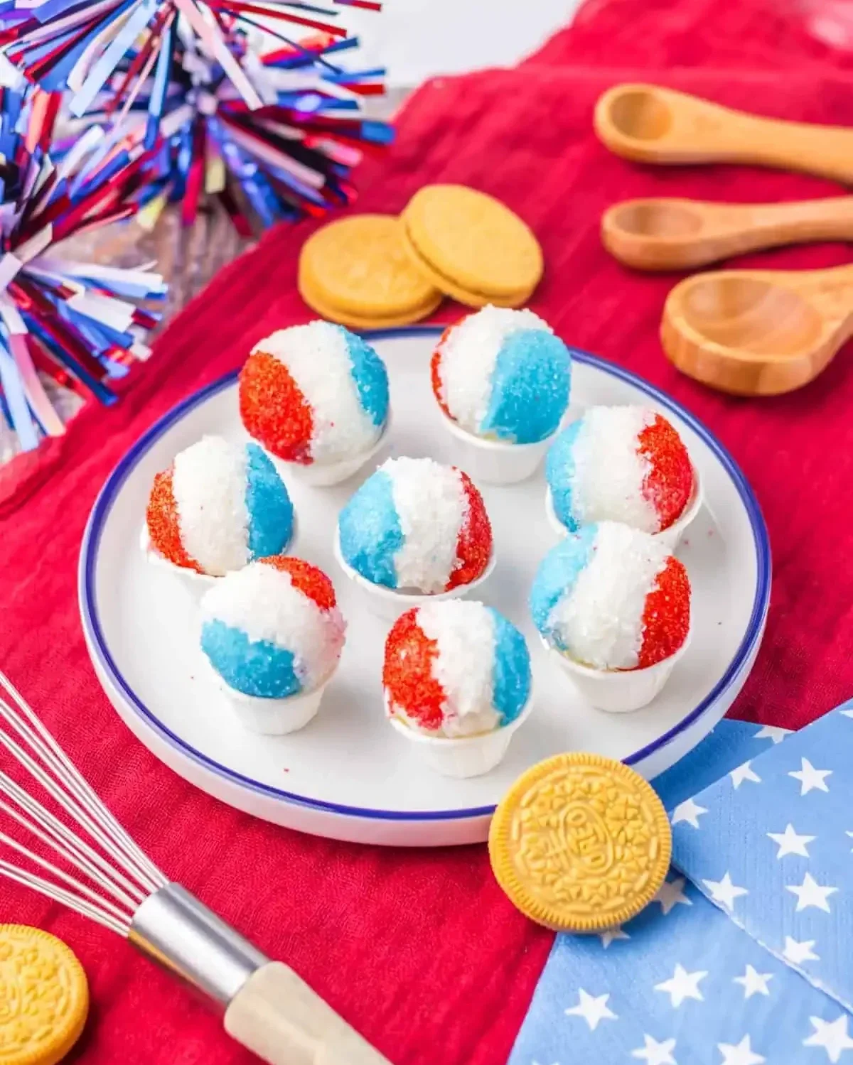 Snow Cone Oreo Truffles