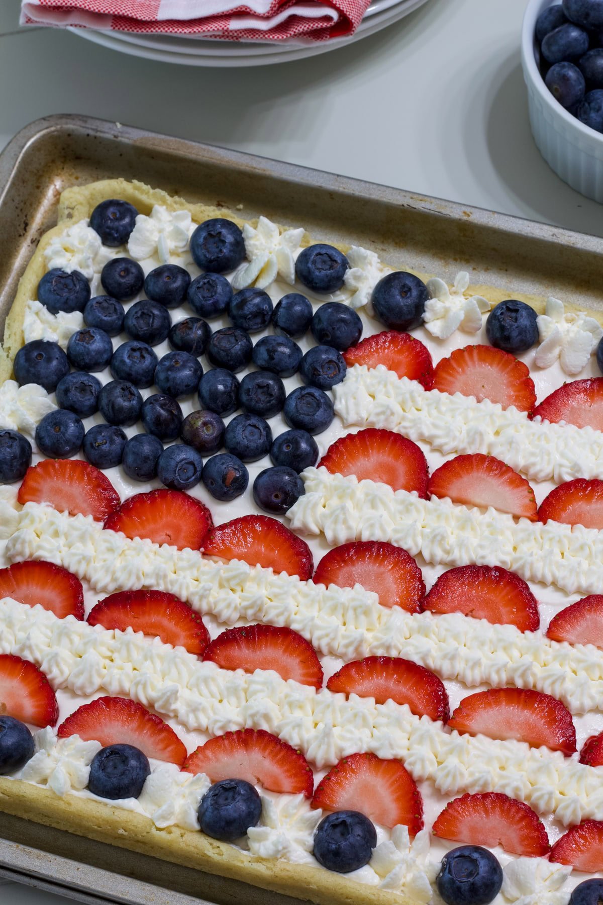 American Flag Fruit Pizza