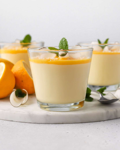 Lemon Mousse with Lemon Curd