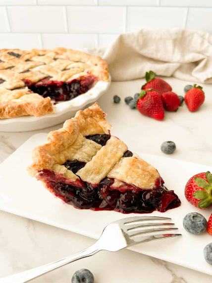 Blueberry Strawberry Pie