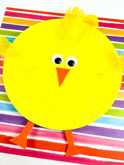 Cute Paper Plate Chick Craft