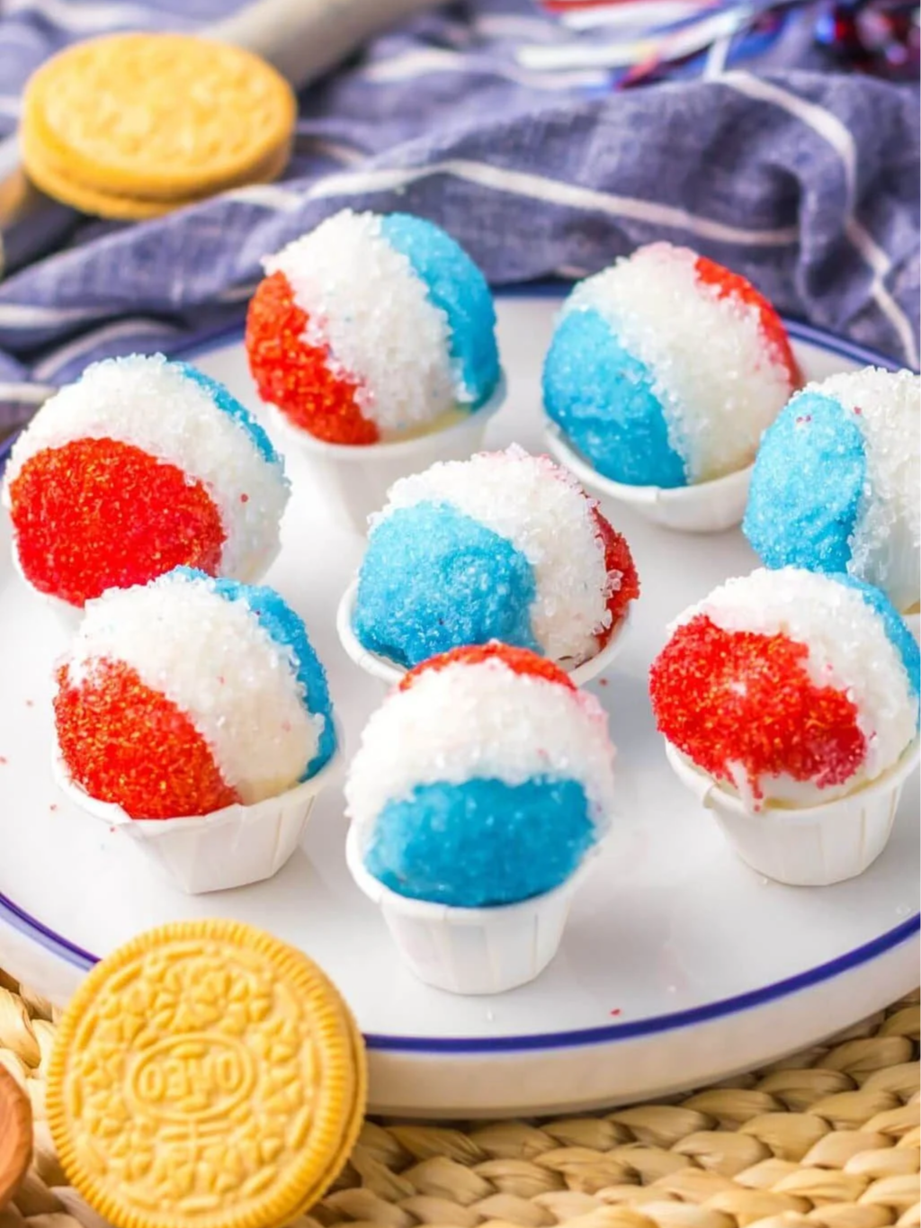 4th of July Oreo Balls