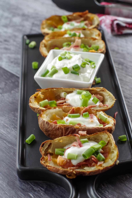 healthy air fryer potato skins