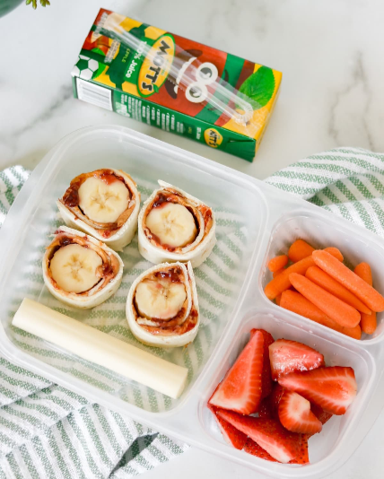 PB & Jelly Banana Sushi Tortilla Wrap