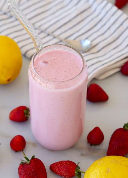 Strawberry Cottage Cheese Smoothie