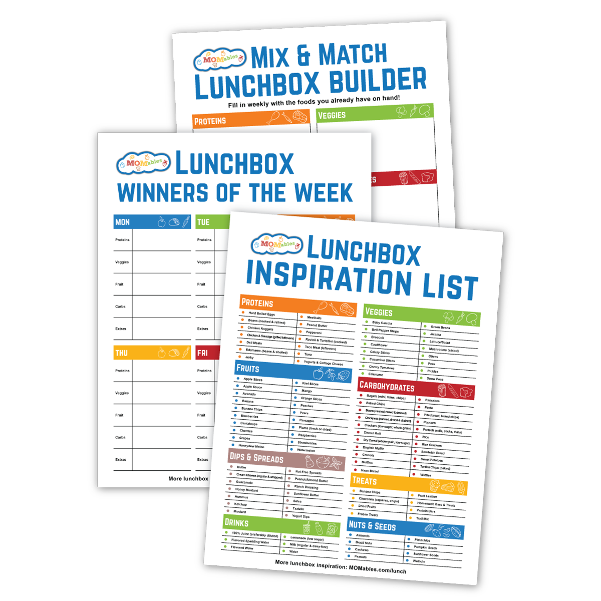 Back to School Lunchbox and Meal Planner Printables