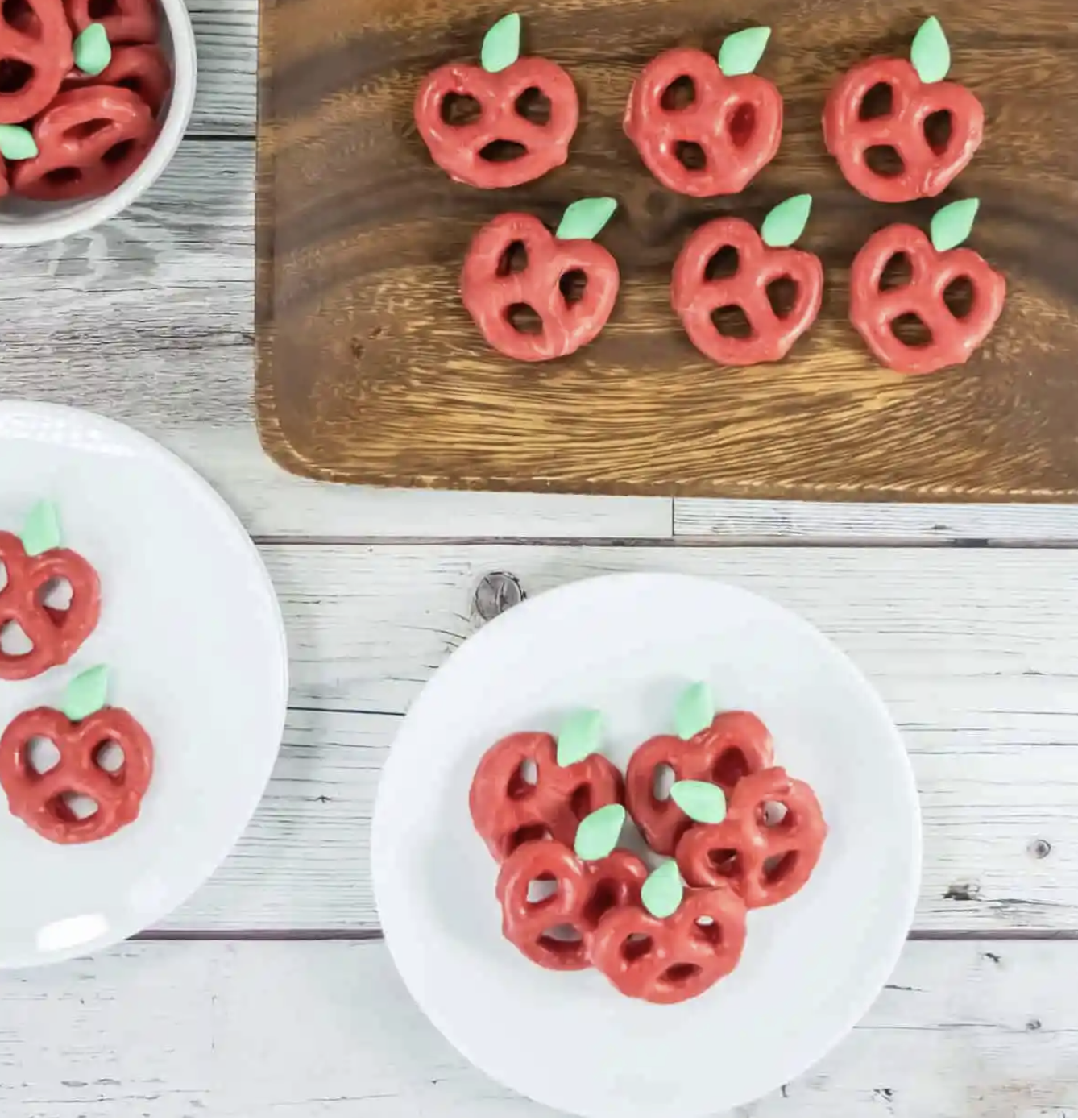 Chocolate Covered Apple Pretzels