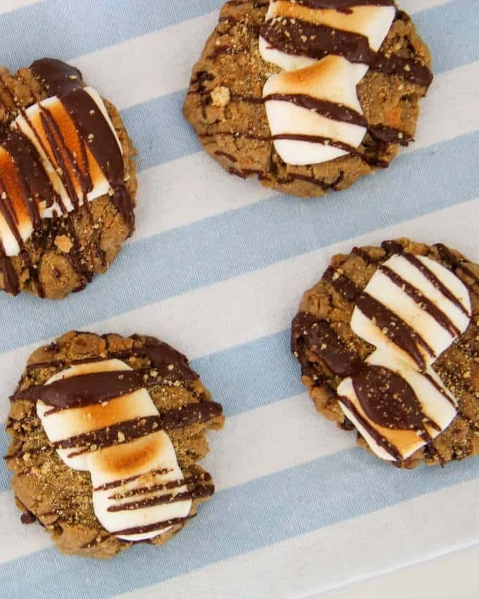 Chocolate S'mores Cookies