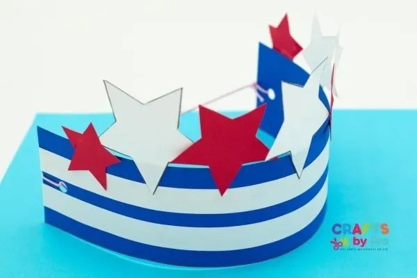 Easy 4th of July crown craft