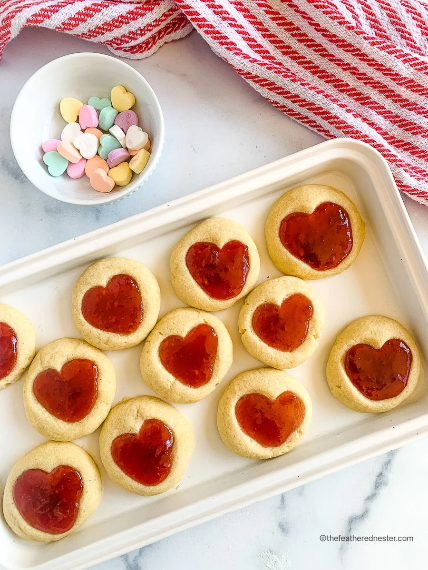 Heart Jam Cookies