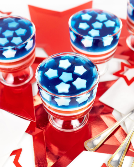 Red White and Blue Jello Cups
