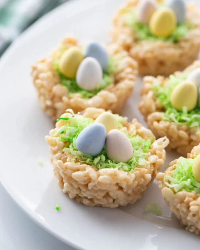Rice Krispie Easter Nests
