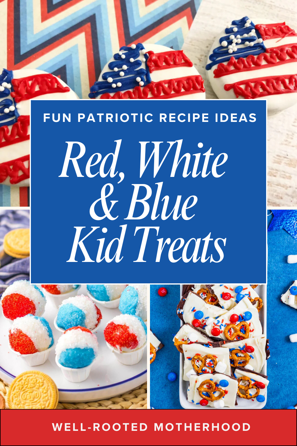 red, white and blue desserts for kids