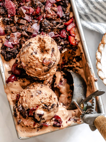No Churn Black Forest Ice Cream
