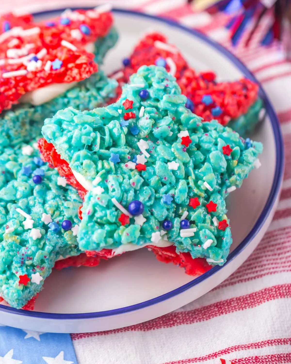 4th of July Rice Krispie Treats