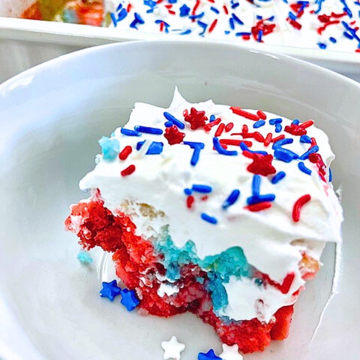 Patritoic Poke Cake